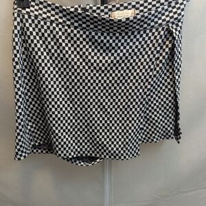 Altar'd State Black and White Checkered Mini Skort